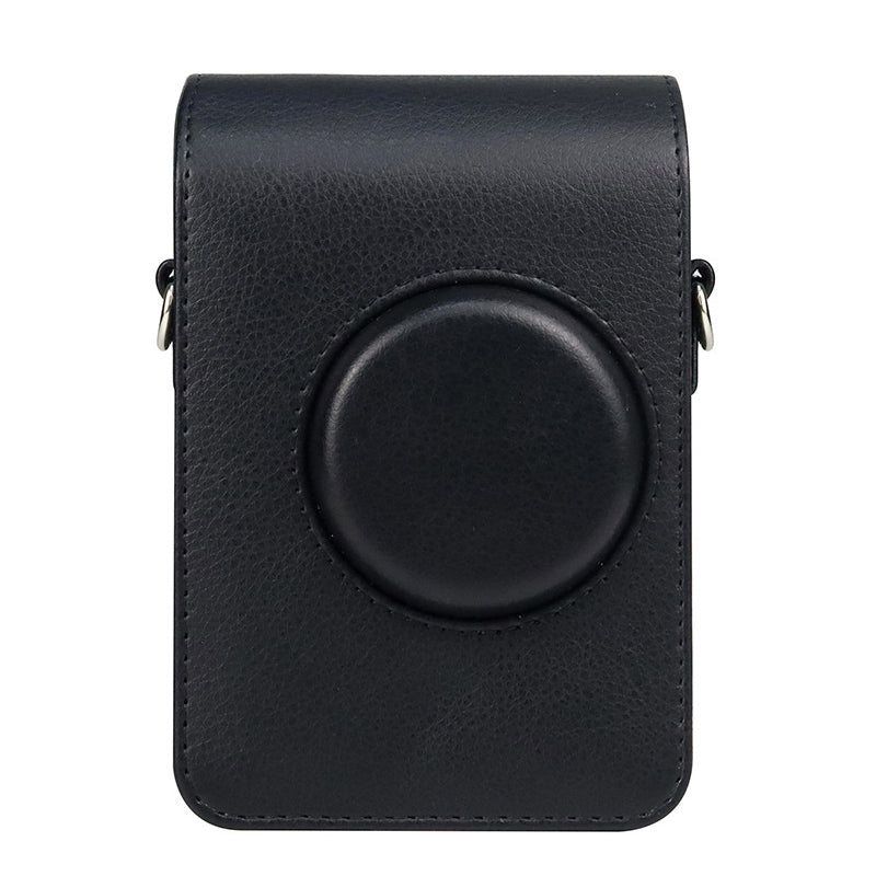 Zenko Instax mini Evo Camera top open PU Leather Case Bag (black)